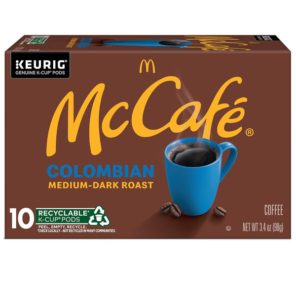 McCafe Colombian Single Serve Coffee Keurig K-Cup Pods Medium Roast 60 Count
