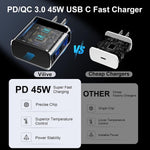 45W USB C Super Fast Charger Type C Charger Fast Charging Android Phone Charger Block with 10FT Type C Charging Cable for Samsung Galaxy S26 Ultra/S26/S26+/S25/S25 Ultra/S25+/S24 Ultra/S23 Ultra/S22