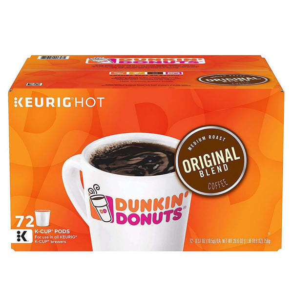 Dunkin' Single-Serve Coffee K-Cup Dark Roast Carton of 4 Boxes of 22