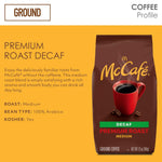 McCafe Premium Roast Decaf, Medium Roast Ground Coffee, 12 oz Bag