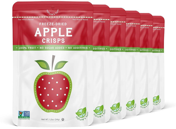 Nature's Turn Freeze-Dried Fruit Crisps - Strawberry, 6 Bags, 0.53oz Each
