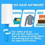Extra Sticky Lint Roller, Mega Value Set 400 Sheets for Pet Hair Removal, Dog and Cat Lint Remover for Clothes, Furniture, Carpet