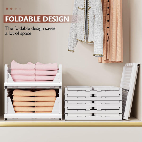 5 pack closet organizers storage box for wardrobe cupboard kitchen bathroom office