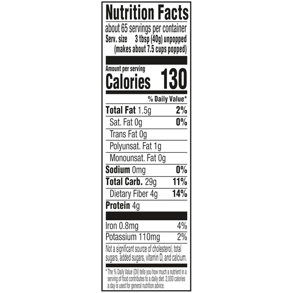 Orville Redenbacher's Popcorn Kernels, Original Yellow, 5 lb container