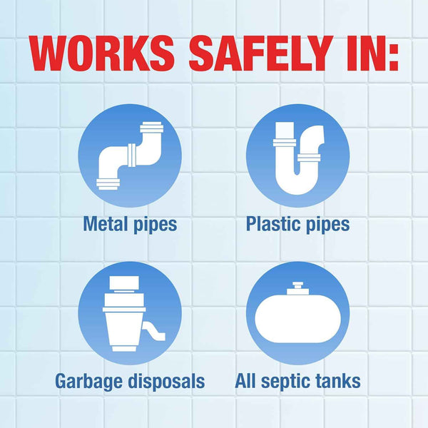Drano Balance Drain Clog Remover and Cleaner, Non-Corrosive Formula, Safe on All Pipes and Septic Tanks, Formulated Using Only Essential Ingredients, 32 Fl Oz