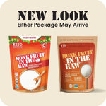 Monk Fruit In The Raw Sweetener 16 oz Baker's Bag Keto Certified Zero Calorie Zero Net Carbs Non GMO Project Verified