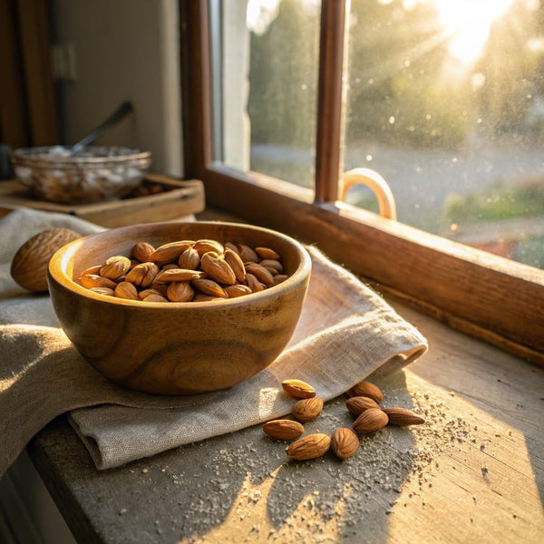 Amazon Grocery, Whole Almonds, Roasted & Lightly Salted, 24 Oz (Previously Happy Belly, Packaging May Vary)