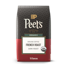 Peet's Organic Dark Roast Ground Coffee, 100% Arabica - 18oz French Roast Bag