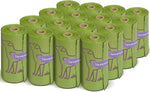 Lavender scented dog poop bags, 240 count, 13" x 9", leakproof, strong, and sturdy