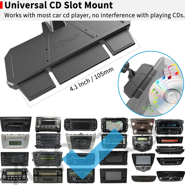 Sturdy CD Slot Phone Mount for Hands-Free Car Phone Holder