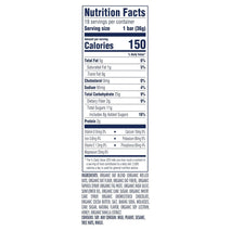 non-gmo usda organic chocolate chip soft-baked granola bars 18-pack 12g whole grains