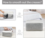 Large Fabric Storage Bins for Shelves 3 Pack Grey and White
