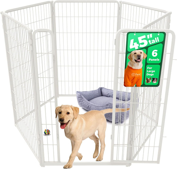 fxw homeplus unleashed 24 inch 6 panels dog pen black patented
