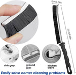 Crevice Cleaning Brush, Multi-Purpose Hard Bristle Brushes for Deep Cleaning Kitchen, Bathroom, Grout, Sink, Cup, Teapot, Bottle, Blender, Corners, Tight Spaces & More 12pcs
