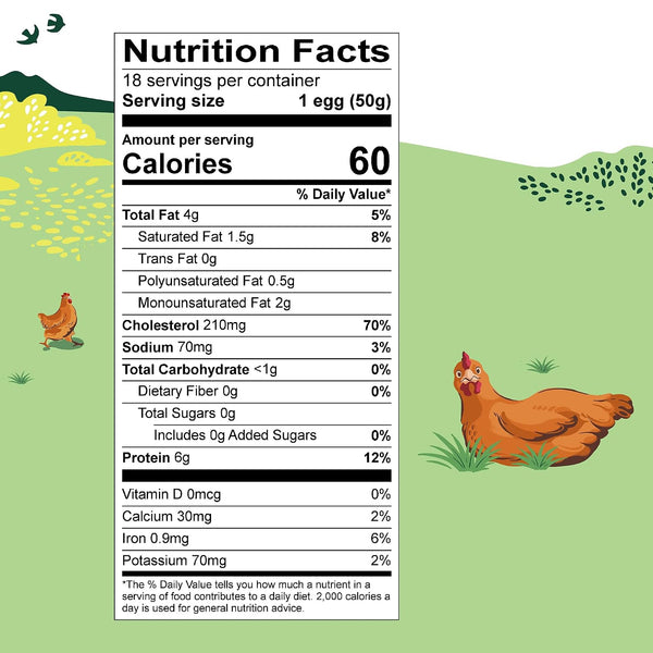 Organic Valley® Organic Large Eggs — Free Range, Brown Eggs — 18 Count