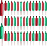 Mudder 100 Pcs Mini Christmas 2.5 Volt Replacement Light Bulbs for Christmas Trees Decorative Light Supplies Indoor Outdoor Xmas Decor, 0.17 Ampere, 0.42 Watt (Clear)