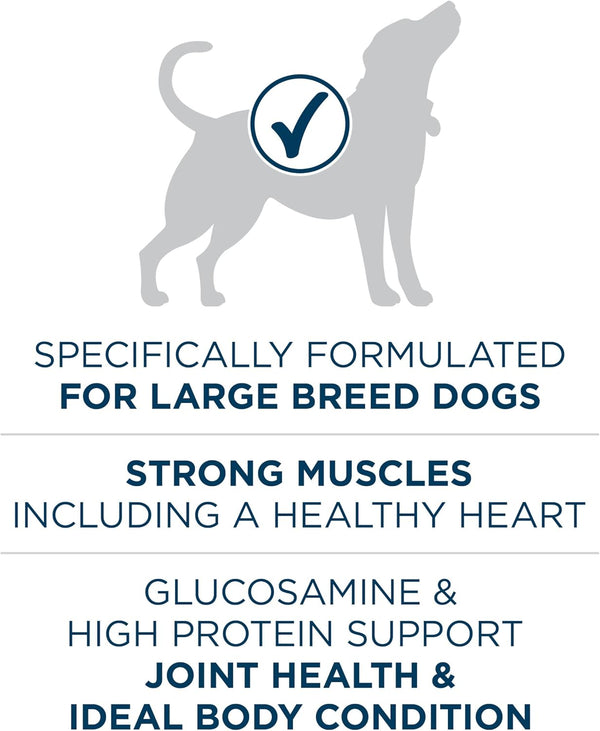 Purina ONE Plus Large Breed Adult Dog Food Dry Formula, 40 lb. Bag - Natural Chicken Flavor, 100% Real Protein