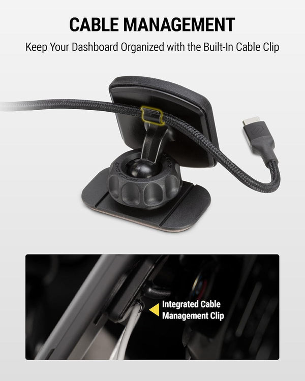 Scosche MagicMount Magnetic Phone Mount for Car, Dashboard Cell Phone Holder