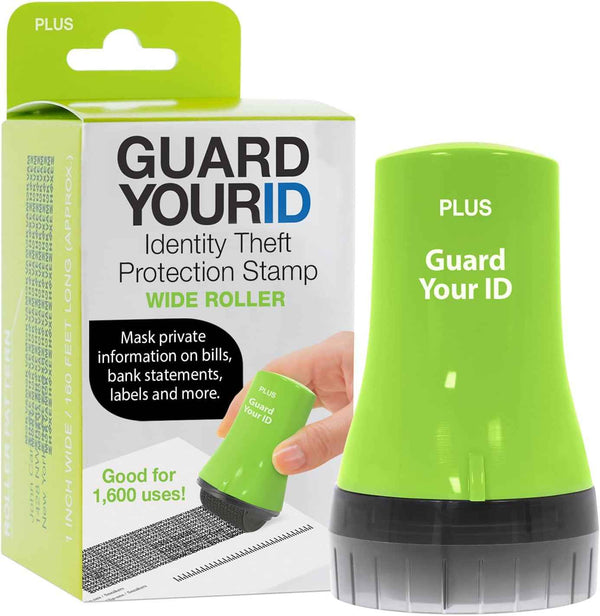 Guard Your ID Advanced 2.0 Roller 3-Pack for Identity Theft Protection, Confidential Security Stamp Mixed Color Kit (Turquoise, Green, White)