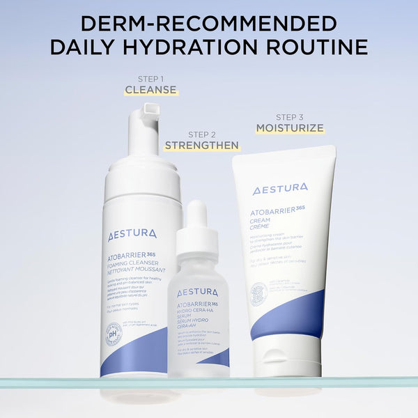 Aestura ATOBARRIER365 cream with ceramides, korean face moisturizer for barrier repair and hydration, 80ml, 2.70 fl.oz, non-comedogenic