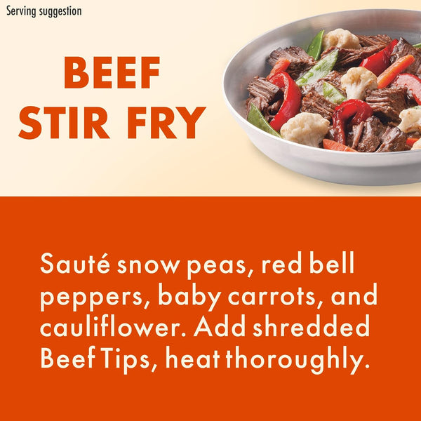 Hormel Square Table Slow Simmered Beef Tips & Gravy Refrigerated Entree, 15 Oz.