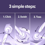 Clorox Scentiva ToiletWand Refills, Toilet Brush, Lavender and Jasmine, 10 Count