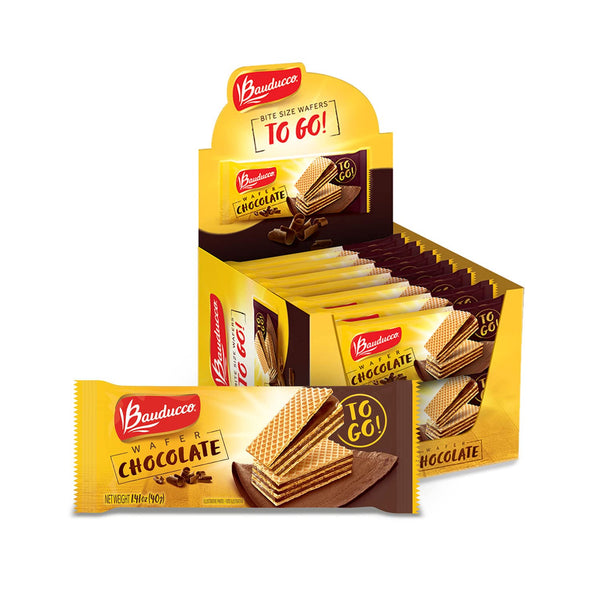 Bauducco Chocolate and Vanilla Wafer Cookies, 28.2oz, Pack of 20