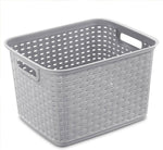 Sterilite 6-Pack Tall Weave Baskets for Organization and Storage