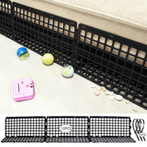 12 Pcs Adjustable Black Under Couch Furniture Blocker with 30 Ties for Dogs Pets Cats