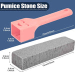 Navona 8-Pack Pumice Stone Scouring Sticks with Universal Handles - Powerful Bathroom, Kitchen, and Pool Cleaner