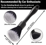 7-piece car wheel brush kit with metal-free design, soft-bristled rim cleaner, and tire shine applicator pad for gentle cleaning and detailing