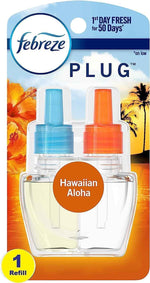 Febreze Plug In Air Freshener, Odor-Fighting Scented Oil Refill, Air Fresheners for Home and Bathroom and Kitchen, Long Lasting for Strong Odors, Sweet Watermelon Vine Scent, 0.87oz Refill, 3 Count