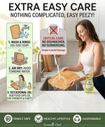 Luxury Bamboo Cutting Board Set of 3 with Glue-Free Surface Technology