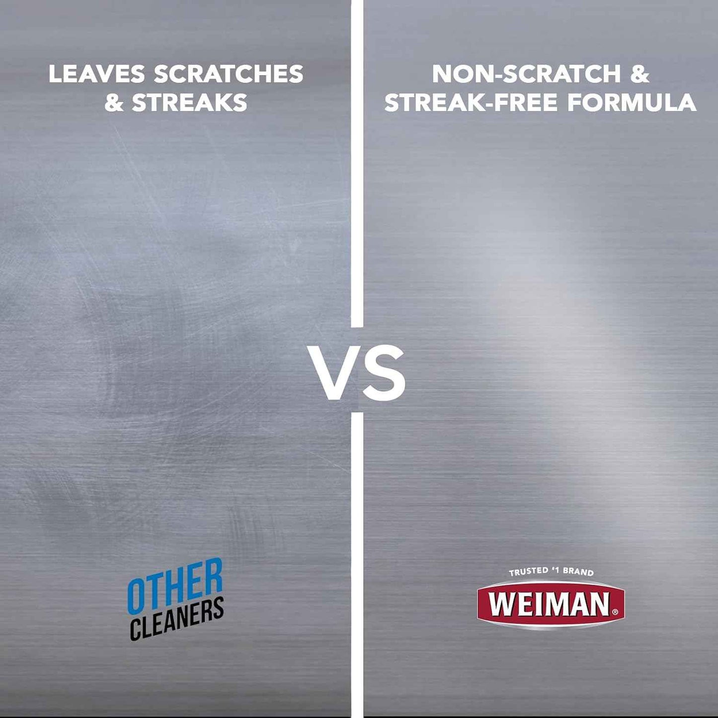 Weiman Stainless Steel Cleaner, 30 Count Cleaning Wipes, Removes Dirt, Grime, and Grease, No Streaks or Residue, Stainless Steel Polish for a Sparkling Clean and Shiny Surface, Cleaning Supplies
