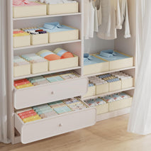 DIMJ 15-Piece Drawer Organizer Set for Bedroom and Closet Storage