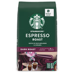 starbucks whole bean dark roast espresso coffee 18oz 100% arabica