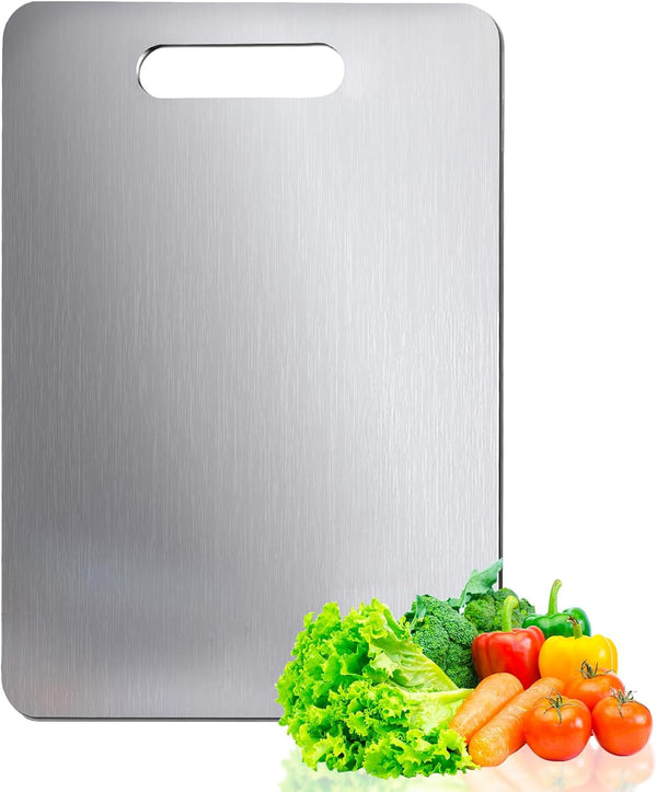 Titanium cutting board set of 3 for kitchen and outdoor use