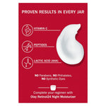 olay vitamin c max face moisturizer for women, hydrating and brightening cream with niacinamide, peptides, 1.7 oz
