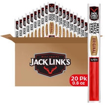 Jack Link's Classics Original Jerky Sticks, 20 Count, 0.8 oz Sticks, Made with Beef and Pork