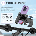 Motorcycle phone mount holder for electric scooter and dirt bike