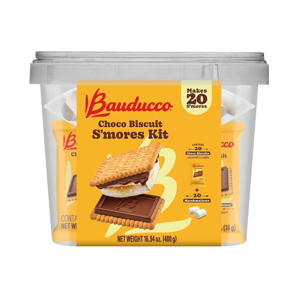 Bauducco Choco Biscuit Cookies, Individually Wrapped, 25.3 oz, Pack of 40