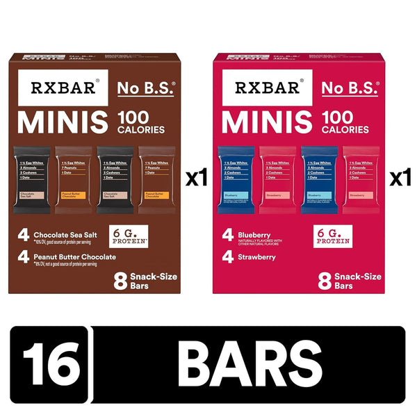 RXBAR Minis Protein Bars Variety Pack 16 Count