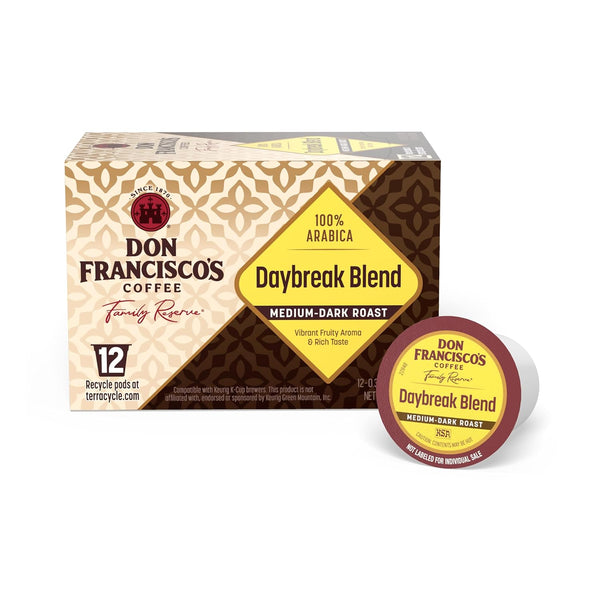 Don Francisco's Kona Blend Coffee Pods, 100 Count, Medium Roast, Keurig Compatible