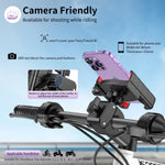 Motorcycle phone mount holder for electric scooter and dirt bike