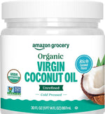 Amazon Grocery, Organic Refined Coconut Oil, 15 Fl Oz