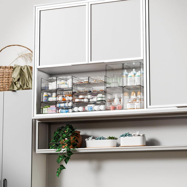 Clear Stackable Storage Drawers for Organizing and Storage