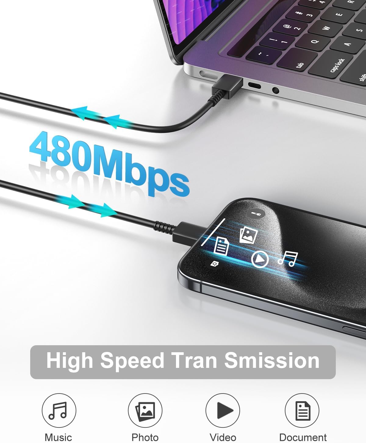 Type C Charger Fast Charging for iPhone 17 16 15, 2Pack [10FT&6FT] Long USB C Cable with 25W Phone Super Fast Charger Block Compatible with Galaxy S25/S24/Plus/Ultra,iPhone 15/16/17/Air/Plus/Pro Max