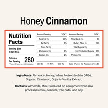 Rise Whey Protein Bars - Honey Cinnamon, 18g Protein, Gluten-Free, Soy-Free