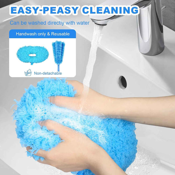 Storystore Ceiling Fan Cleaner Duster with Adjustable Extension Pole and Removable Fan Blade Cleaner 13 to 49.7 inches Blue