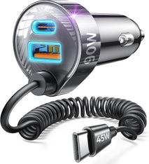 LISEN 90W for iPhone 17 16 15 Pro Max Car Charger USB C Fast Charge,Super Fast for iPhone 17 16 Car Charger USB C Adapter for iPhone 17e 16 15 Pro Max Plus Air,Samsung Galaxy S26 Ultra, Android